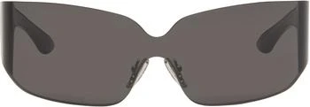 Balenciaga | Black Extreme Mono Sunglasses
