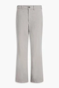 Nili Lotan Elliot stretch-cotton twill straight-leg pants