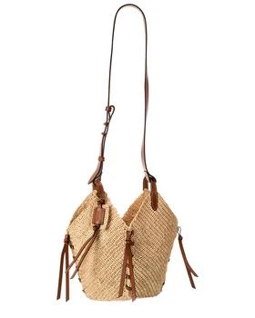 Tampa Mini Raffia 
Leather Hobo Bag