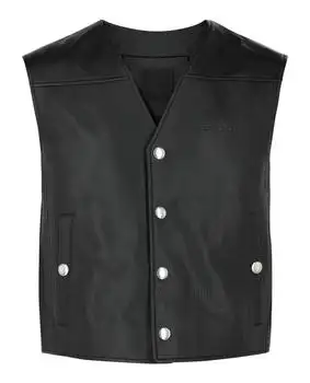 Givenchy | Logo Leather Snap Vest