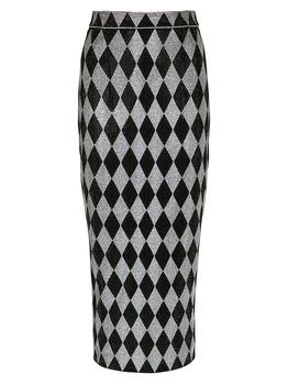 Balmain | Crystal-Embellished Midi-Skirt