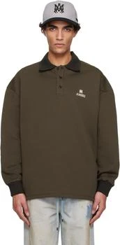 AMIRI | Brown MA Oversized Long Sleeve Polo