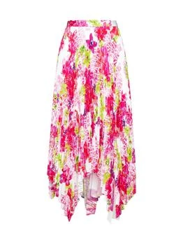 Versace | Versace Floral Printed Pleated Skirt