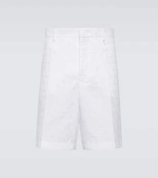Valentino | Jacquard cotton poplin shorts