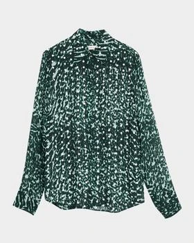 Dries Van Noten | Chowy Polka-Dot Print Button-Down Shirt