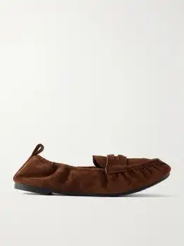 Burberry | Fawn Suede Penny Loafers  - IT36