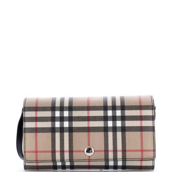 Burberry | Hannah Wallet on Strap Vintage Check Canvas