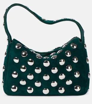 Khaite | Elena Small studded suede shoulder bag