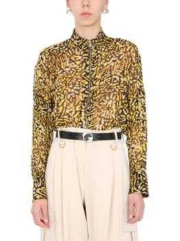 Givenchy | Givenchy Animal Print Zipped Shirt
