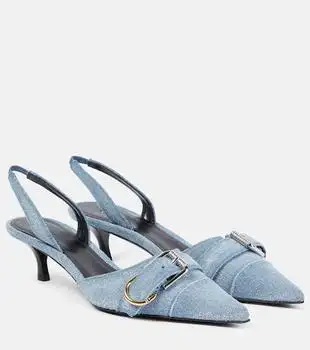 Givenchy | Voyou denim slingback pumps