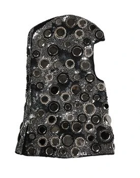 Dolce & Gabbana | Wool Crystal Embellished Balaclava Women's Hat