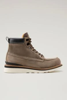 Moc Toe Boots in Suede - Men - Brown
