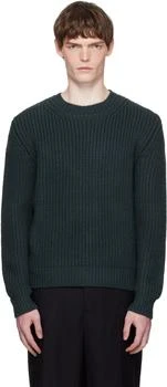 Tom Ford | Blue Cashmere Wool Half Stitch Sweater