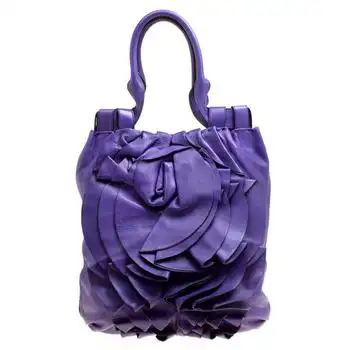 Valentino | Valentino Petale Purple Leather Shopper Tote