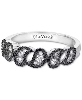 Le Vian | Exotics® Vanilla Diamond (1/3 ct. t.w.) & Blackberry Diamond (1/4 ct. t.w.) Statement Ring in 18k White Gold