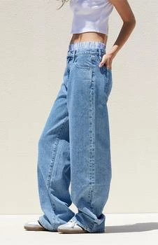 Medium Indigo Boxer Boyfriend Jeans