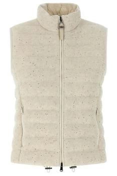 Brunello Cucinelli | Brunello Cucinelli Sequin Embellished Zipped Gilet