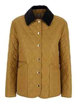 Burberry | Burberry Logo Embroidered Quilted Jacket