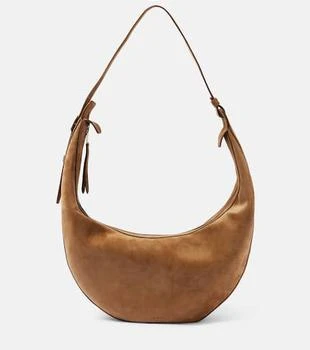 Khaite | Augustina suede shoulder bag