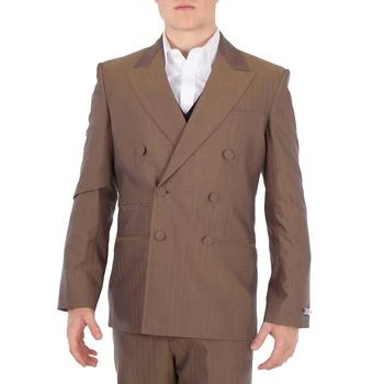 Burberry | Herringbone Double-Breasted Wool Blazer