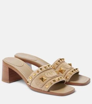 Valentino | Plaster Caster 50 studded suede mules