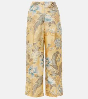 ETRO | Printed silk wide-leg pants