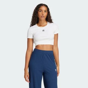 Adidas Women's  Essentials Ribbed Tee