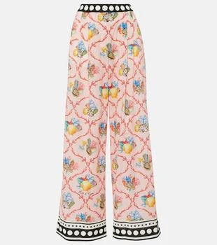 Dolce 
Gabbana | Capri printed cotton palazzo pants