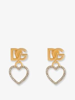 Dolce & Gabbana | Meatl earrings with rhinestones