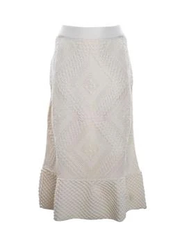Jil Sander | Jil Sander Open Knitted Flared Midi Skirt