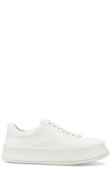 Jil Sander | Jil Sander Round-Toe Lace-Up Sneakers