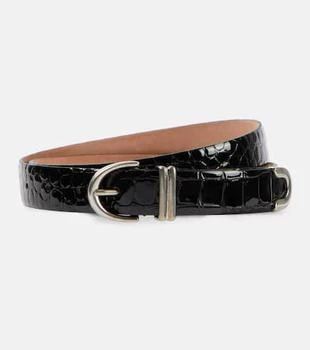 Khaite | Bambi croc-effect patent leather belt