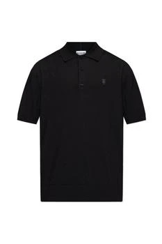 Burberry | Burberry Logo Embroidered Knitted Polo Shirt