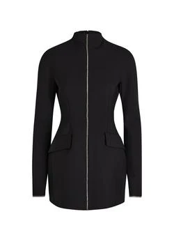 Max Mara | Crystal-embellished crepe mini dress