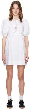 White Tie String Minidress