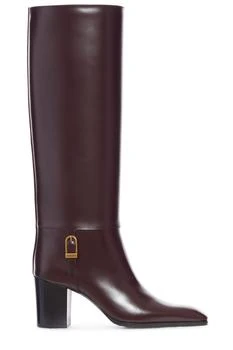 Saint Laurent Julia Square Toe Boots