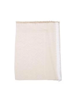 Fendi | Fendi Logo Detailed Fringed Edge Scarf