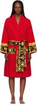 Versace | Red 'I Heart Baroque' Bathrobe