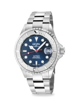 Gevril | Wall Street 39MM Stainless Steel Analog Bracelet Watch