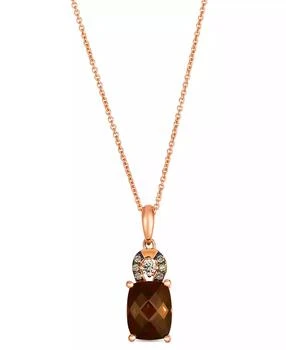 Le Vian | Vanilla Diamond (0.04 ct. t.w.) and Chocolate Diamond Necklace (0.08 ct. t.w.) in 14k Strawberry Gold