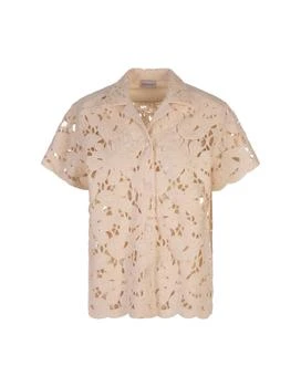 Moncler | Moncler Floral Embroidered Button-Up Shirt
