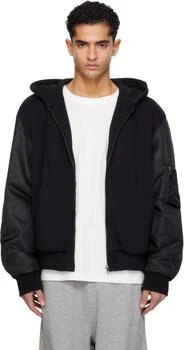 MM6 | Black Hooded Jacket