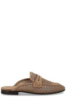 Brunello Cucinelli | Brunello Cucinelli Perforated Net Flat Mules