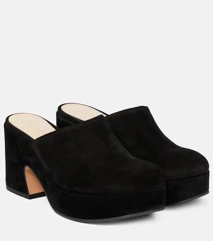 Gianvito Rossi | Lyss suede platform clogs