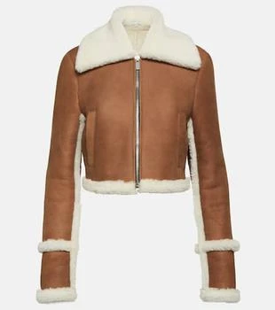 Magda Butrym | Shearling-lined suede jacket