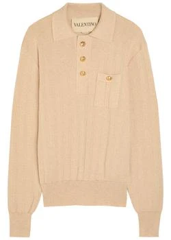 Valentino | Fine-knit polo jumper