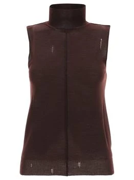 AMIRI | Amiri High Neck Distressed Knitted Vest