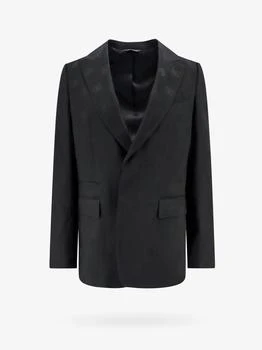 Dolce & Gabbana | Wool blazer with all-over monogram