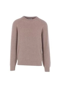 Brunello Cucinelli | Brunello Cucinelli Crewneck Ribbed-Knit Jumper