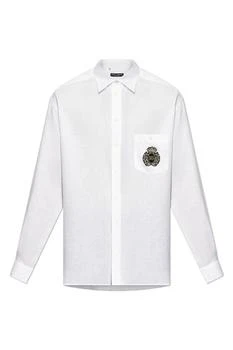 Dolce & Gabbana | Dolce & Gabbana Heraldic Patch Long-Sleeved Shirt